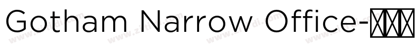Gotham Narrow Office字体转换